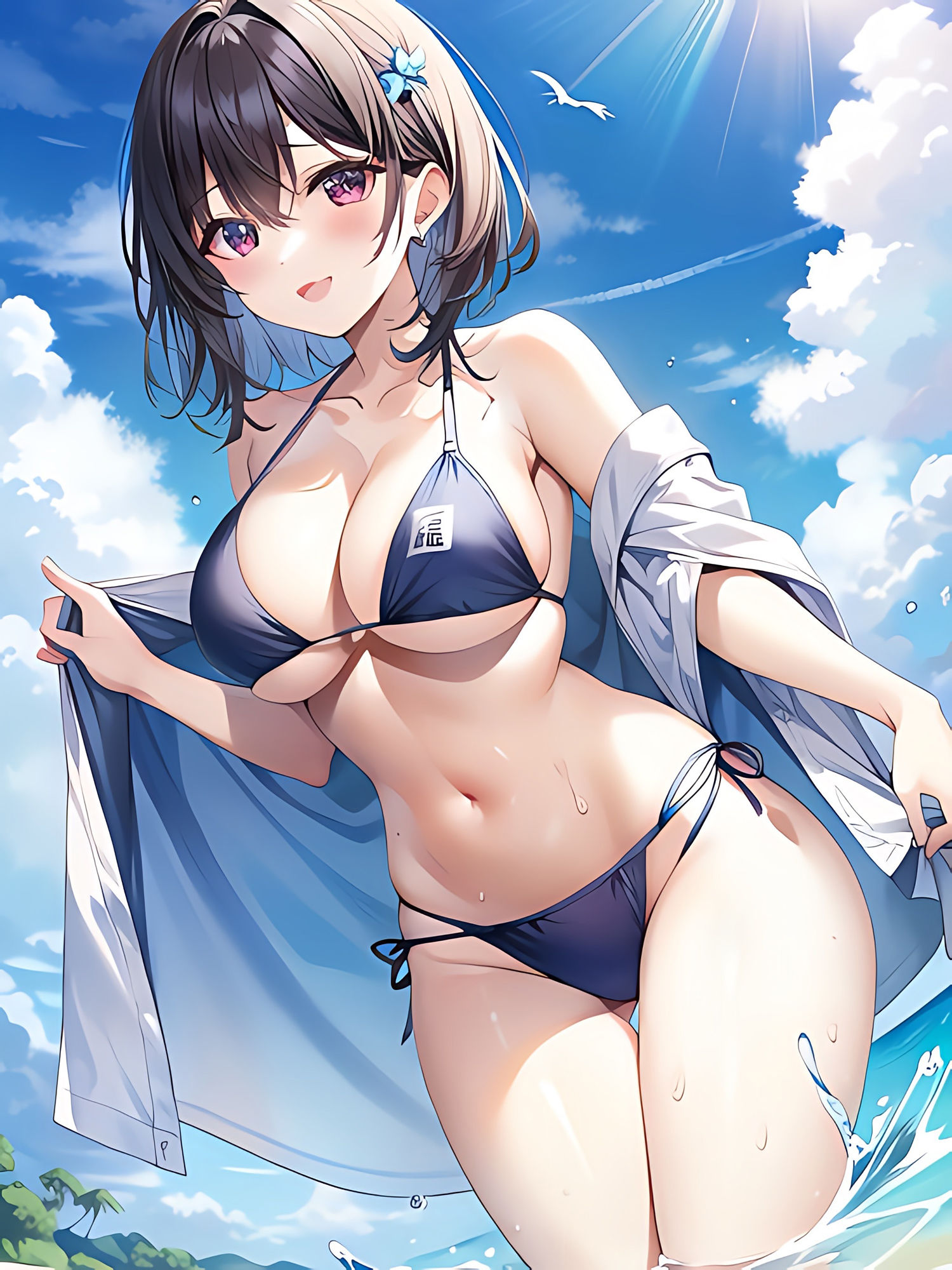 サンプル画像4:夏のメモリー2(やすの岬) [d_318619]