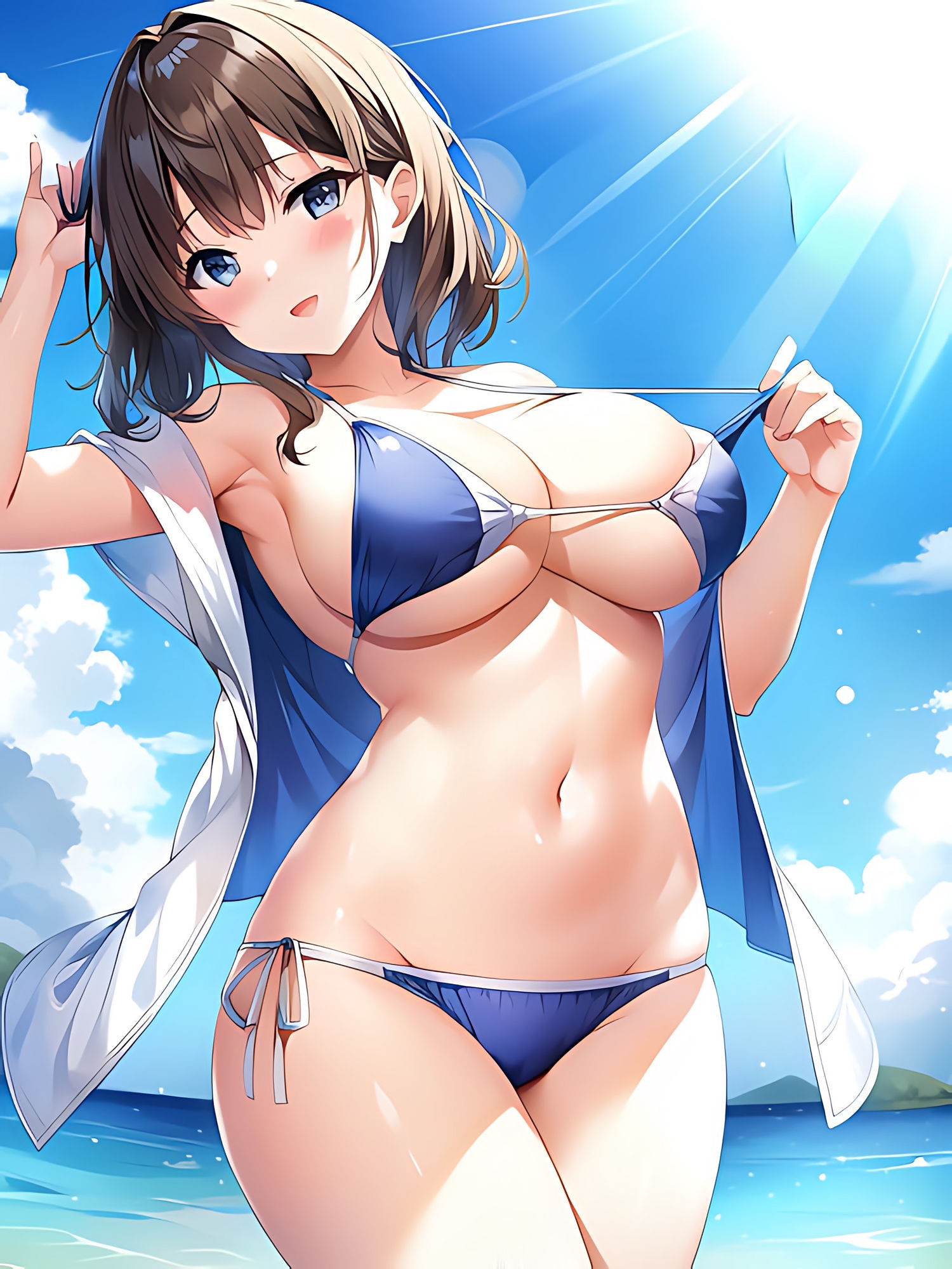 サンプル画像6:夏のメモリー3(やすの岬) [d_318626]