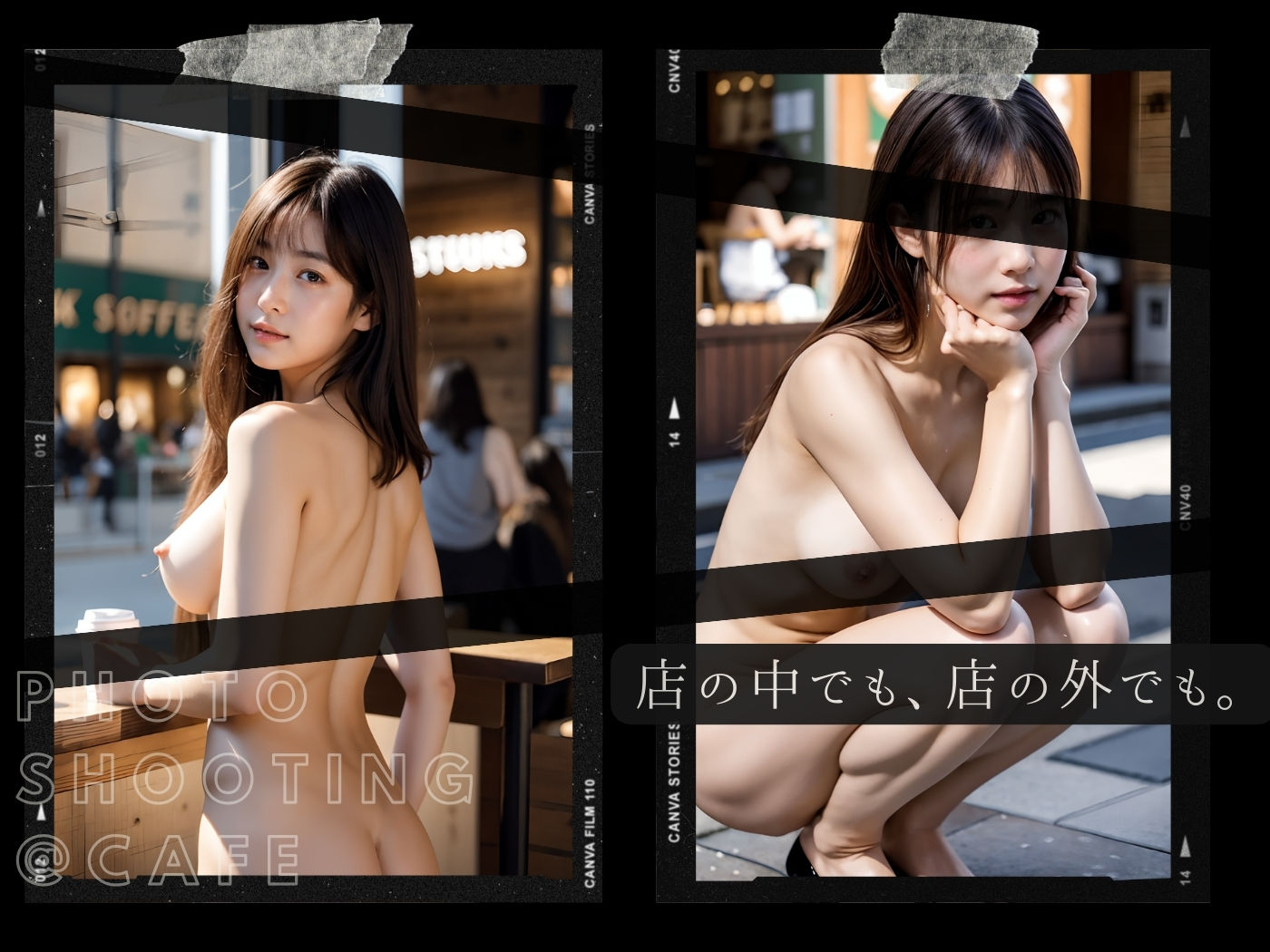 サンプル画像2:東京露出少女 – あのカフェで全てを脱いだ美少女たち(東京露出少女) [d_318762]