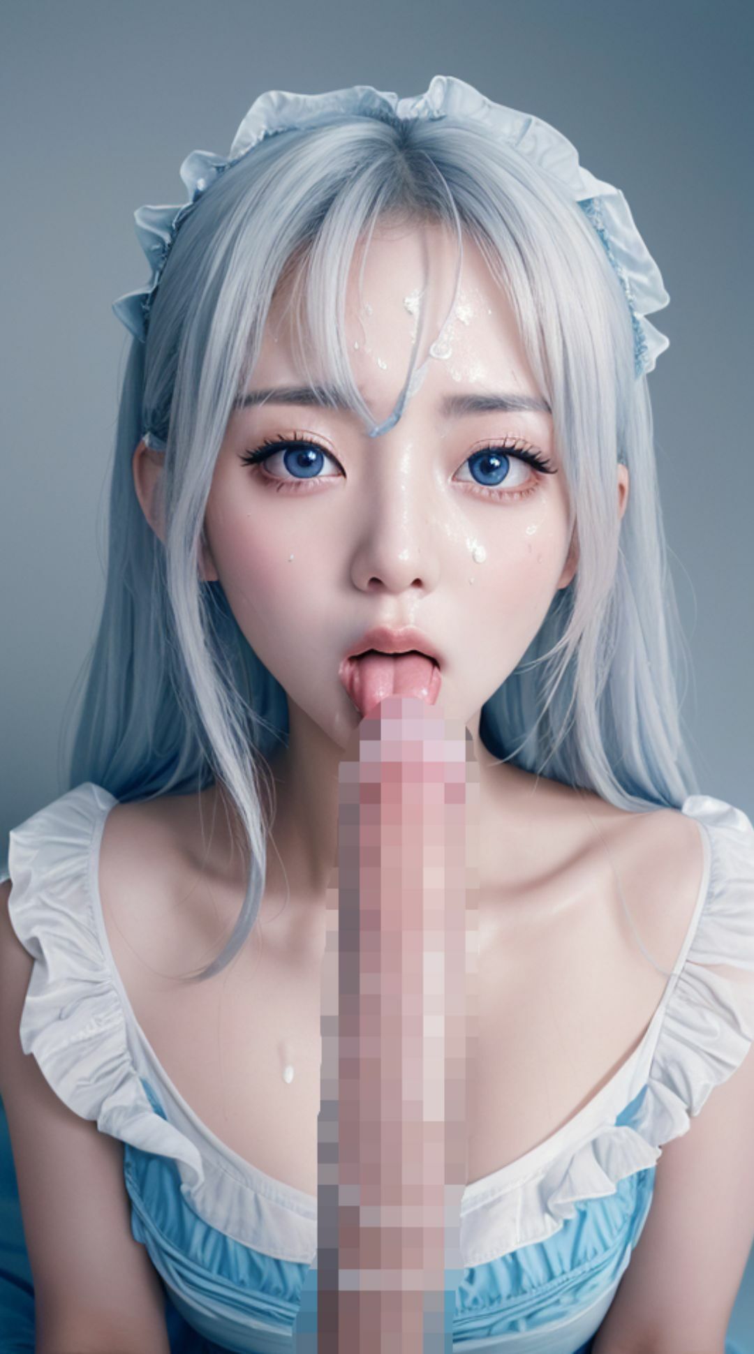 サンプル画像6:氷のドレス美女グラビア 異世界清楚美女のご奉仕(Masudai_AIclub) [d_318850]