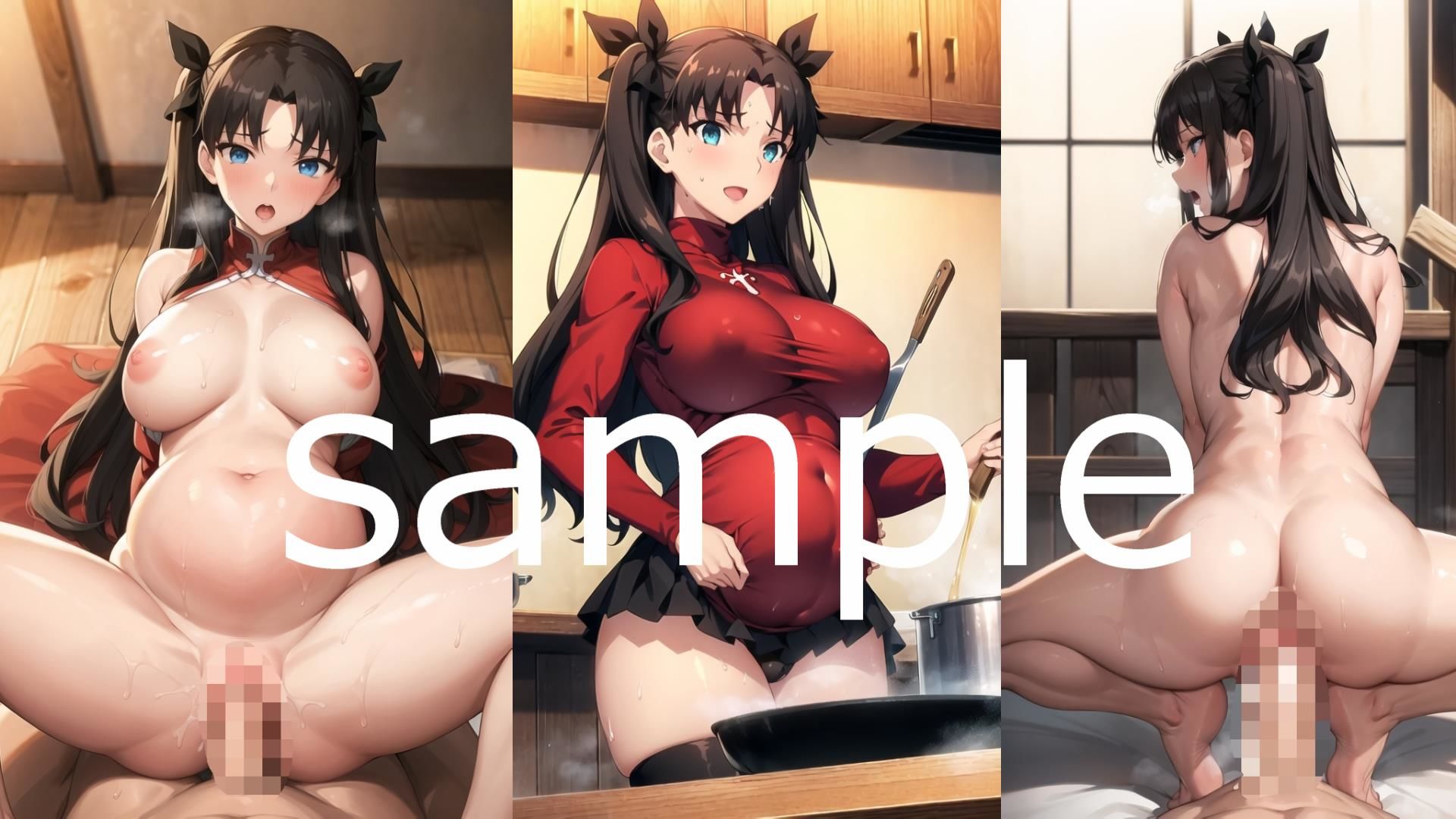 サンプル画像1:Fate/st〇y night 遠〇凛 エロイラスト集vol.2(AIアニメ美女ファクトリー第二工房) [d_319089]