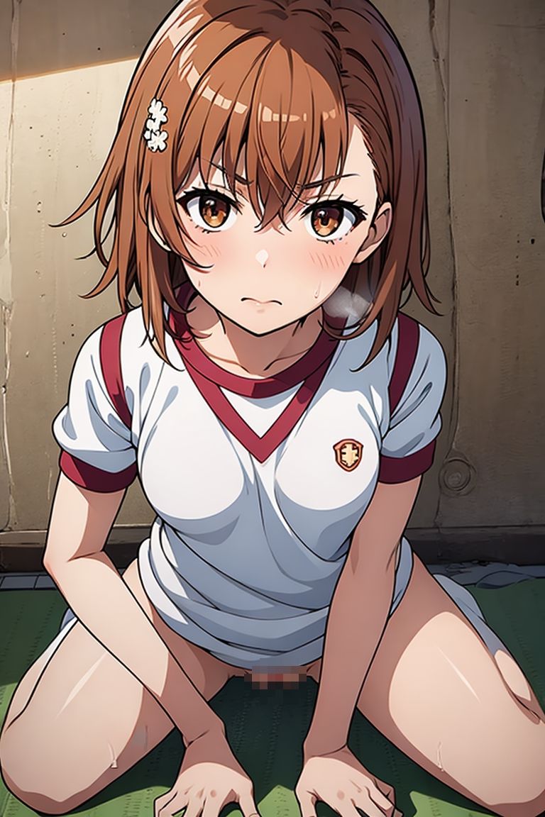 サンプル画像1:とある科学の超電マ砲 御〇美琴 体操服編(ディスプレイタオル) [d_319179]