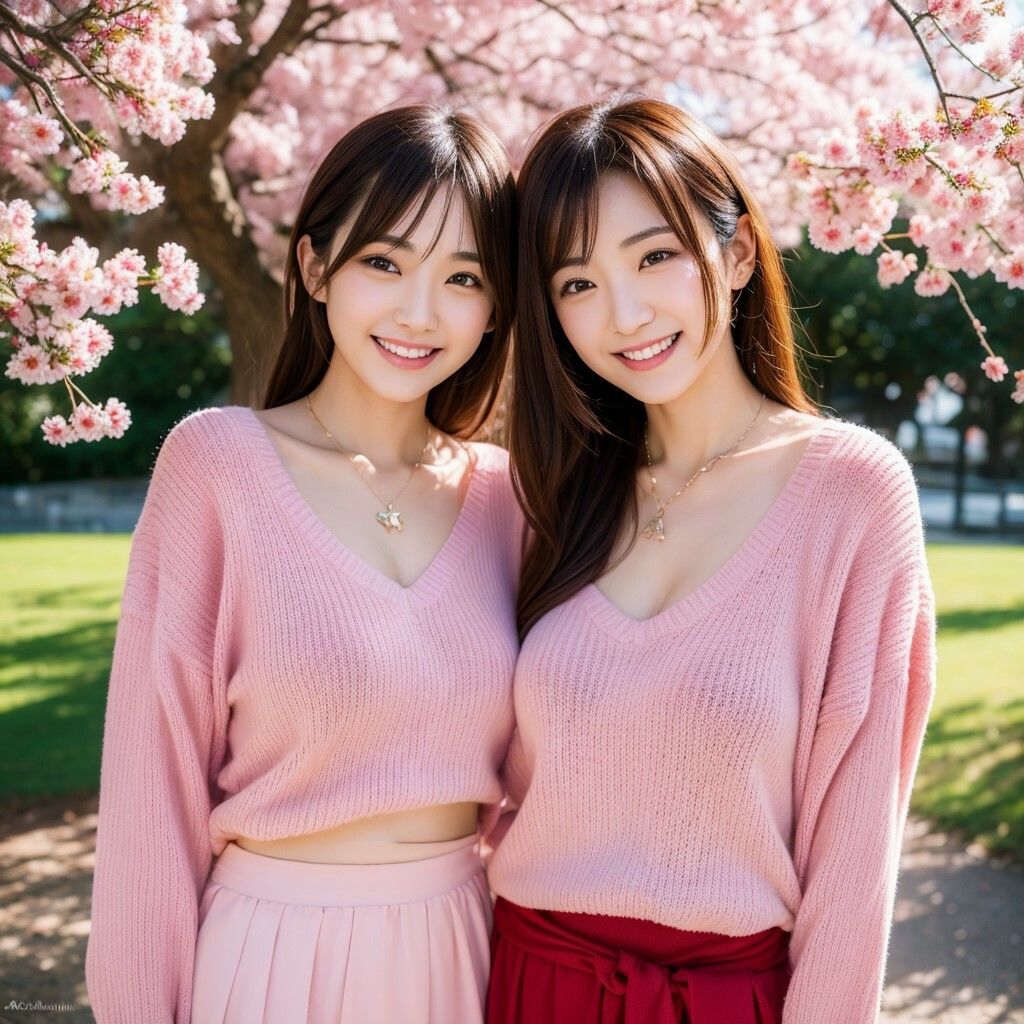 サンプル画像5:桜の下の美しき人々(KD出版) [d_319216]