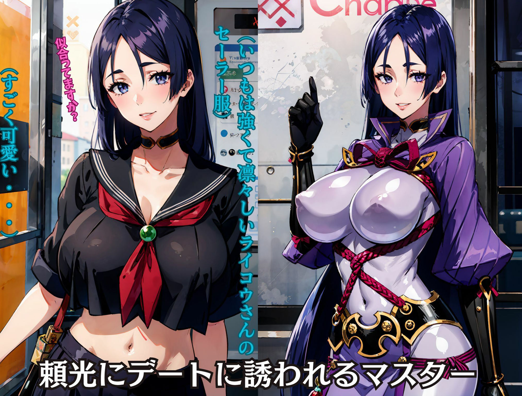 サンプル画像2:【セリフ付】頼光ママと一線を越えた日。安心安全中出しキメて昇天(okita) [d_319219]