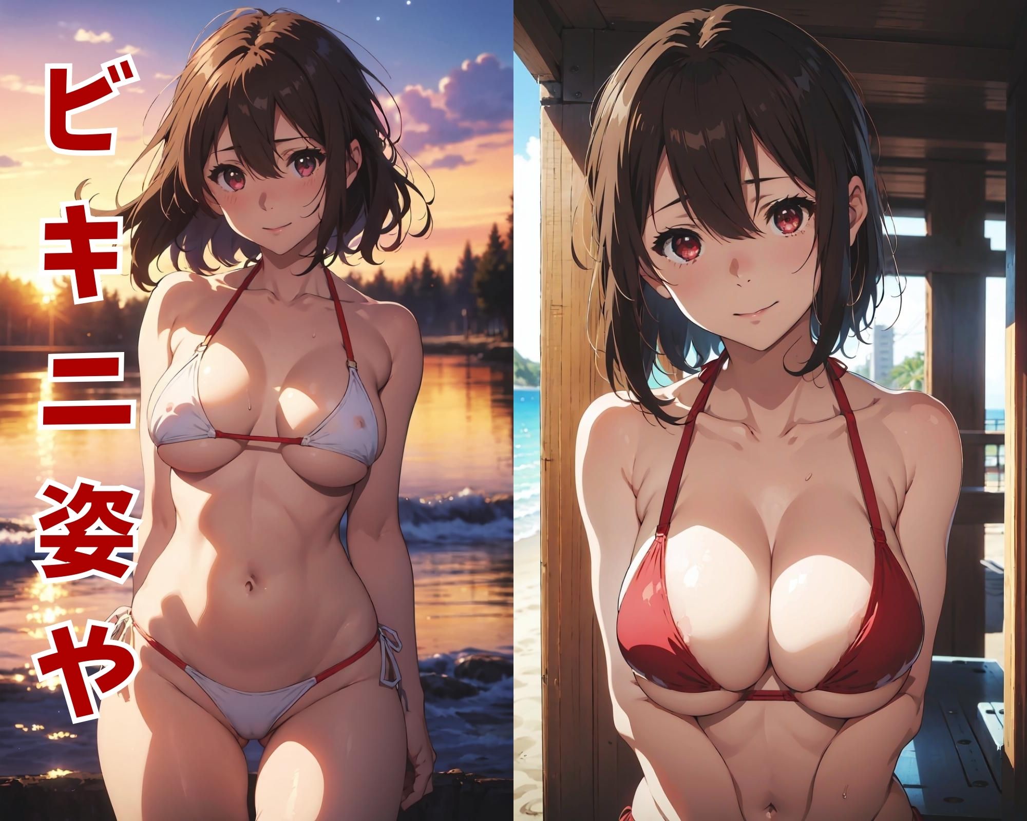 サンプル画像2:茶髪美少女 生ハメ日誌(画像生成マン) [d_319238]