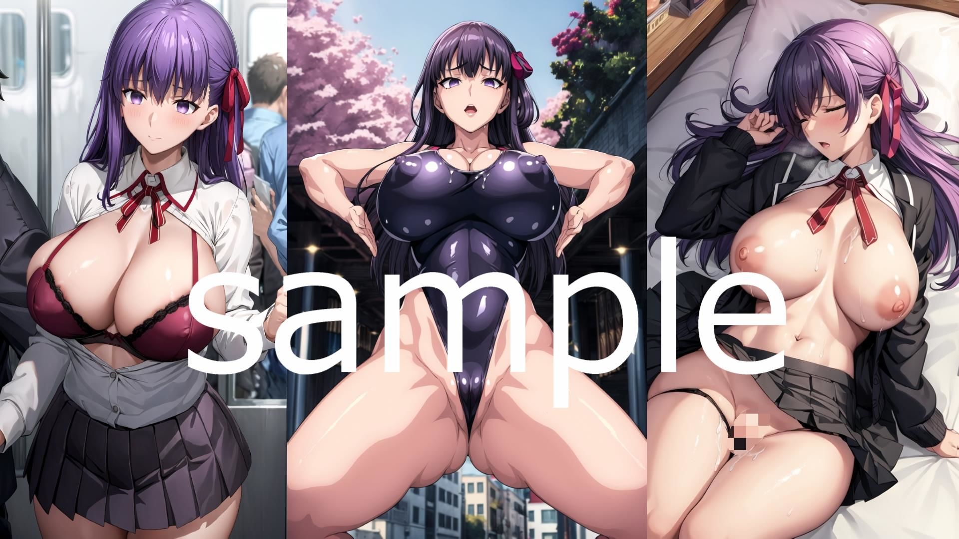 サンプル画像1:Fate/st〇y night 間〇桜 エロイラスト集vol.2(AIアニメ美女ファクトリー第二工房) [d_319377]