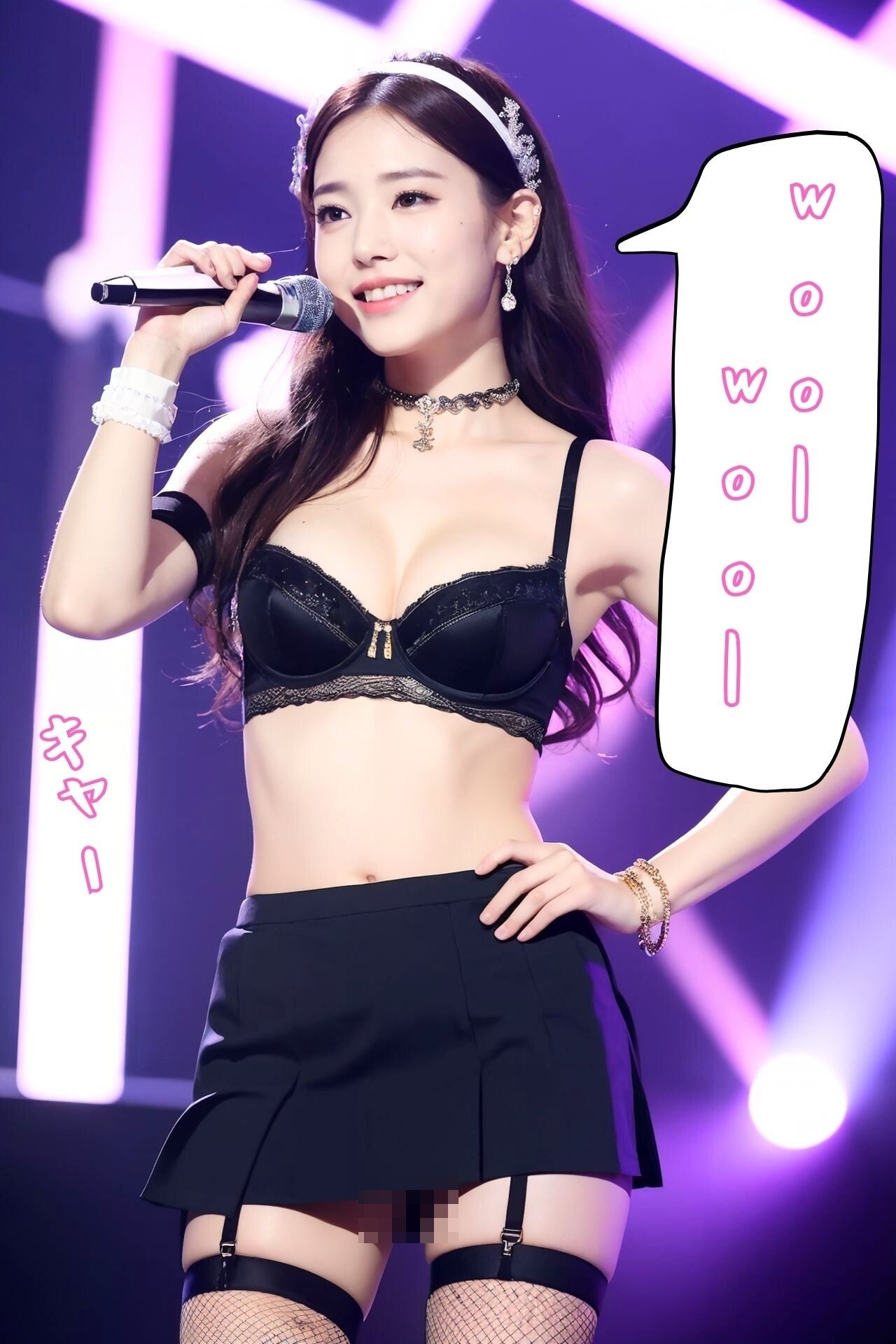 サンプル画像5:スーパーアイドルステージ パンチラ編(美女コレクション) [d_319561]