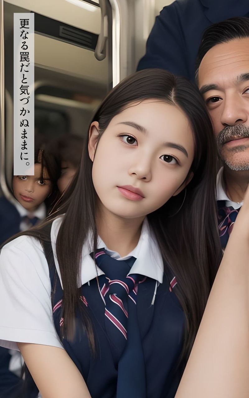 サンプル画像4:女子校生IN痴●電車SNSにひそむ罠（ストーリー付）第五集(非日常ビタミン) [d_319609]