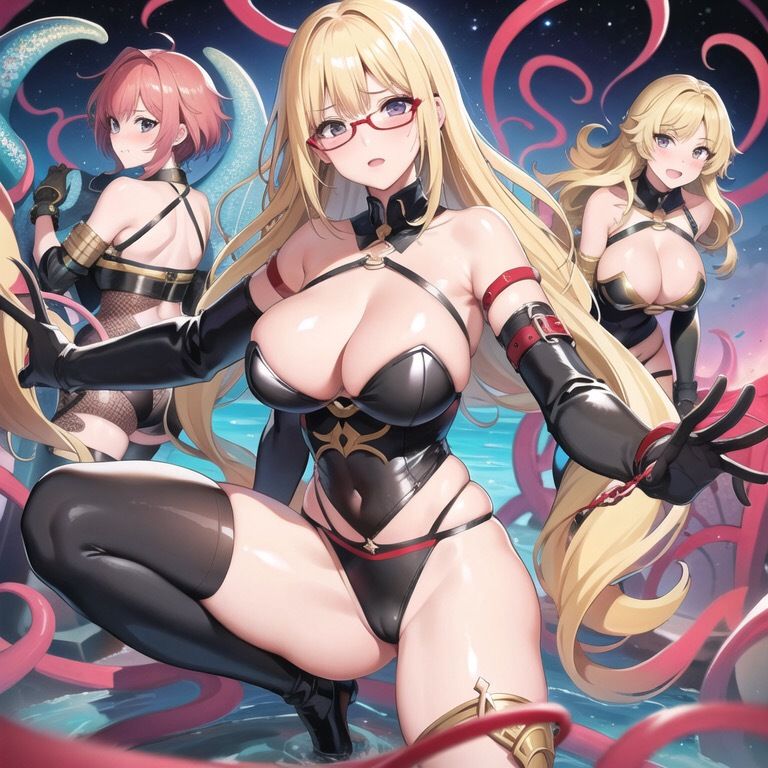 サンプル画像3:【微エロ】触手に襲われた美女コレクション（204枚・シチュ多数）(満点星) [d_319733]