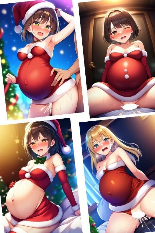 サンプル画像1:妊婦にサンタコスをさせて生中出しするホワイトクリスマス・サンタクロース・コスプレ・聖なる夜・妊娠・NTR(たべごろ工房) [d_319777]