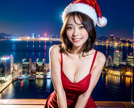 サンプル画像3:mihoサンタ(miho_AIart) [d_320116]