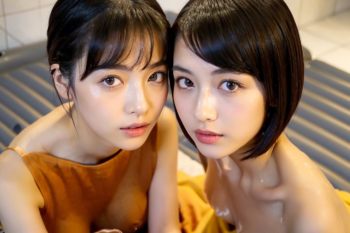 サンプル画像1:こんなハーレム3Pソープを待っていた！！独り占め即昇天！美少女双子のソープデビュー！！(AI2Twins) [d_320148]