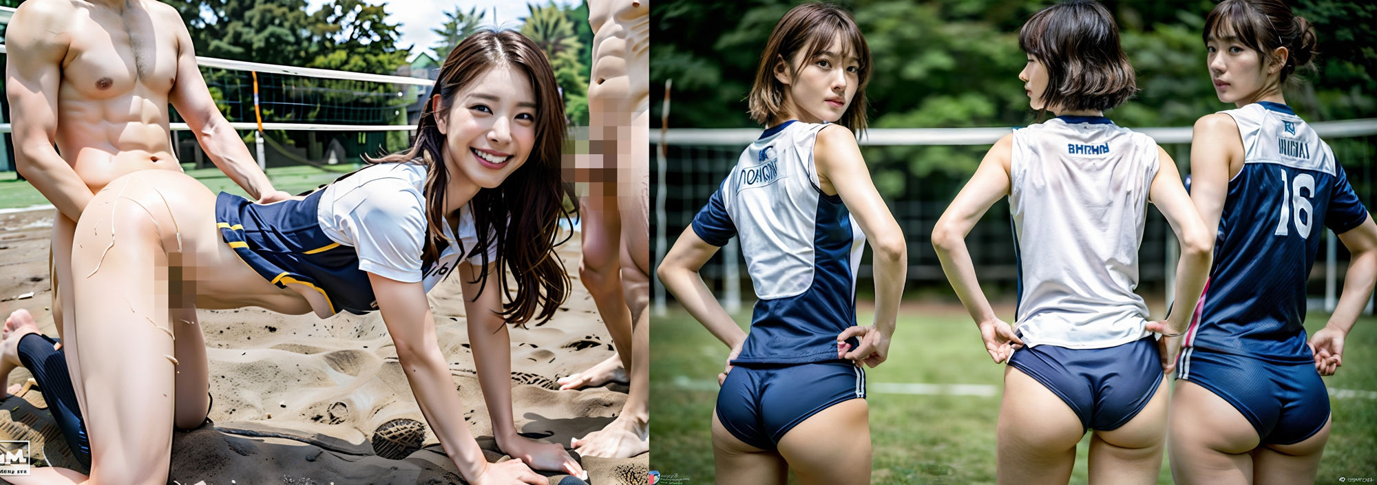 サンプル画像6:ビーチバレー スワッピング複数 乱〇S〇X！ 350P！(SakuraBooks) [d_320169]