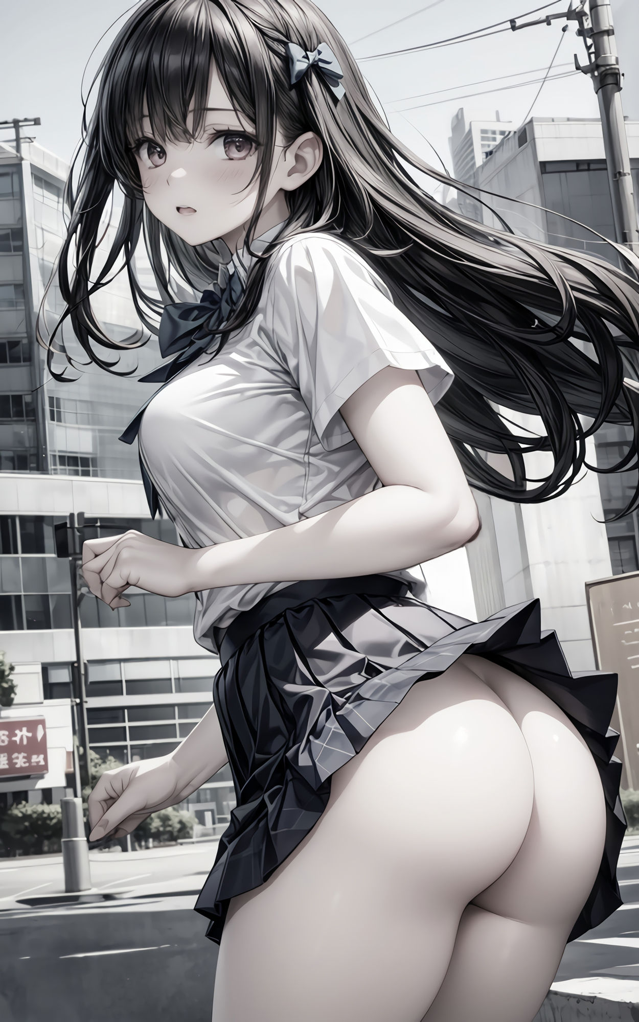 サンプル画像4:グラビア＆裏画像 JKアイドル福田うるみ(AIらぼんぬ) [d_320256]