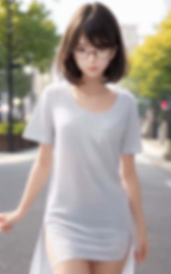 サンプル画像1:ドールが現実に！やりたい放題 貧乳ノーブラ街中で透ける乳首ポチッ(高画質妄想写真集) [d_320284]