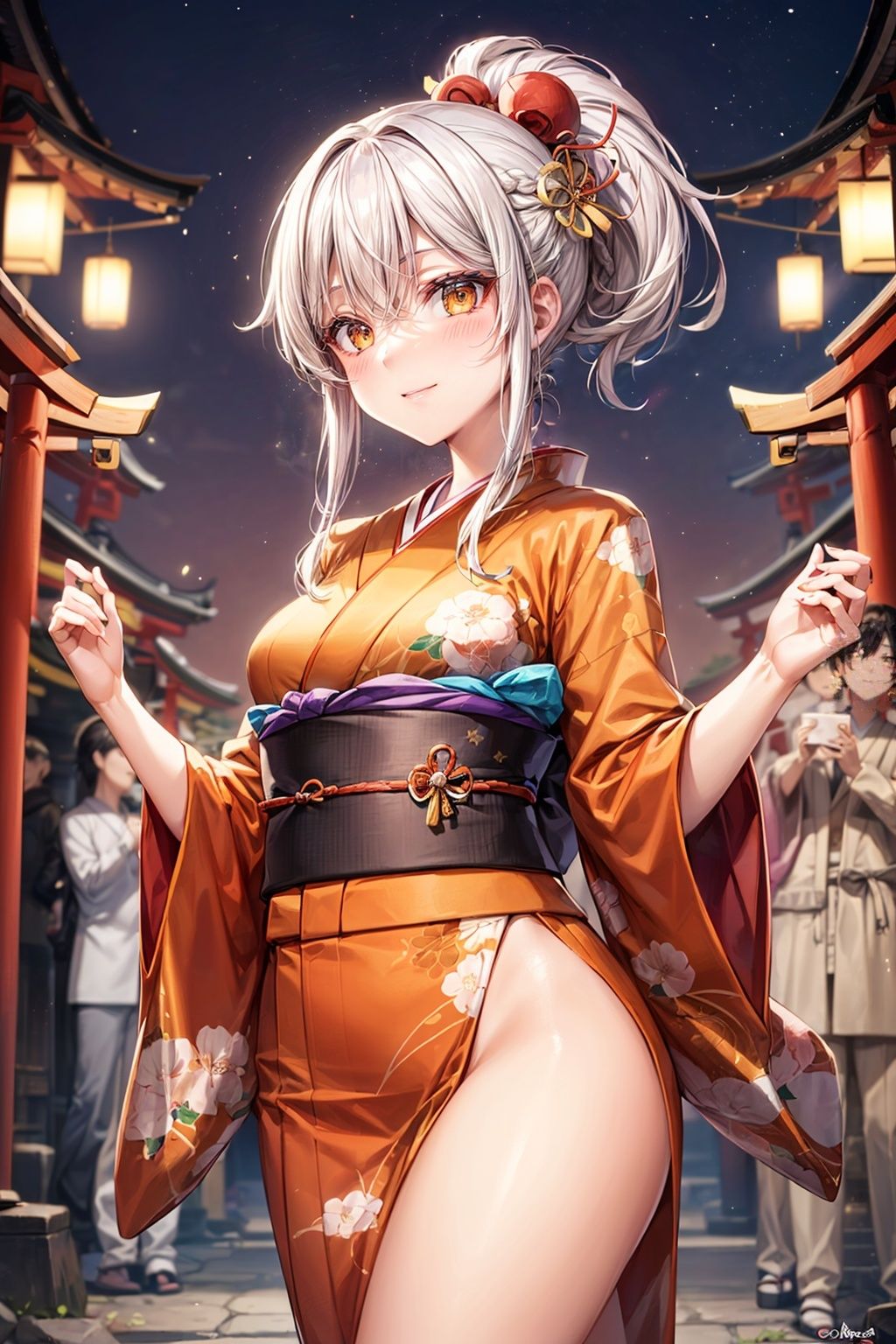 サンプル画像1:着物の妖精 ぶっかけごっこ(ピクセル詩人) [d_320295]