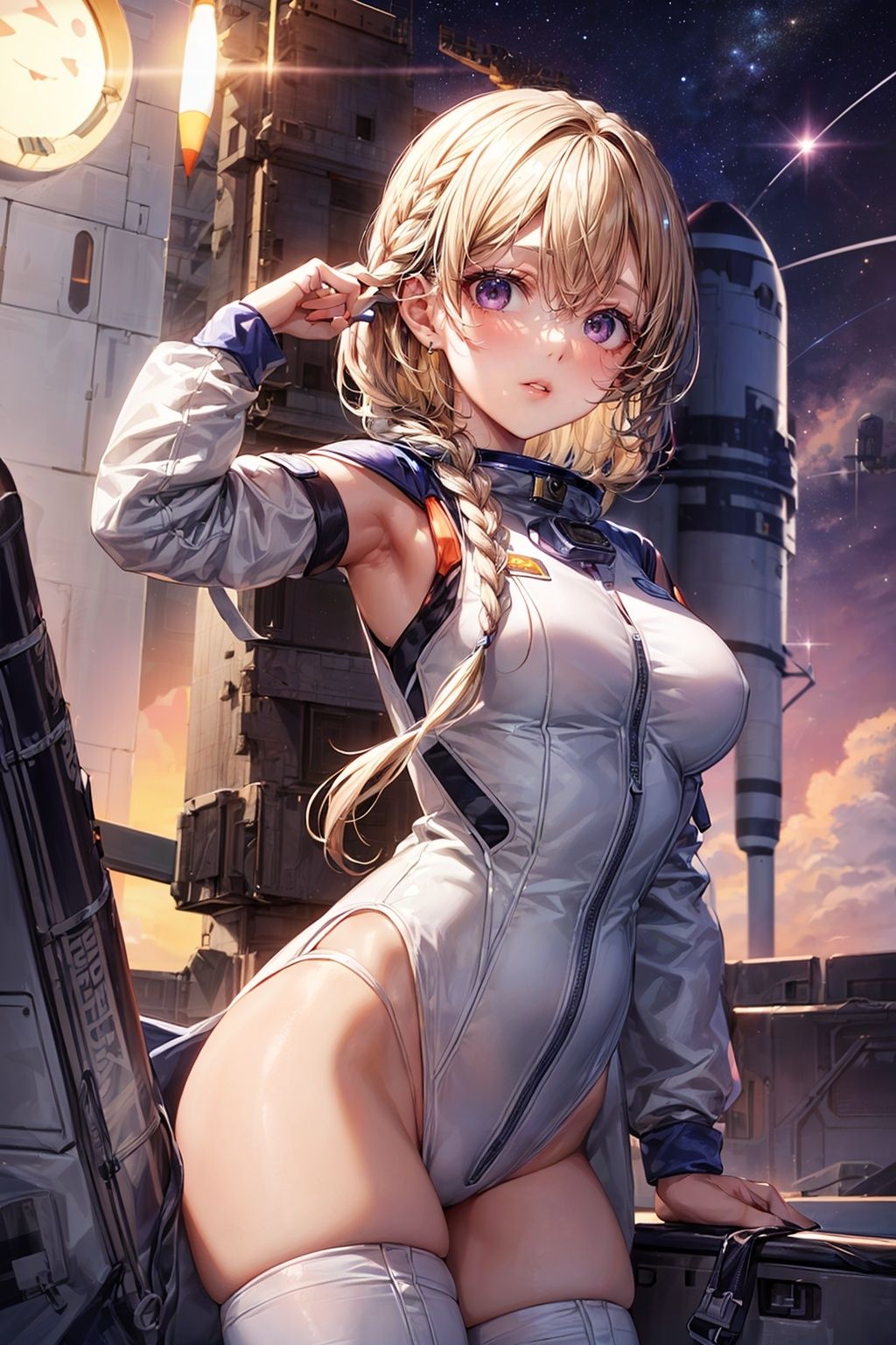 サンプル画像1:宇宙でアソコもドッキングステーション(ピクセル詩人) [d_320319]