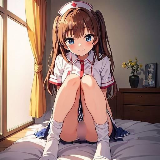 サンプル画像1:ナースの座りパンチラ(D.P.H.) [d_320346]