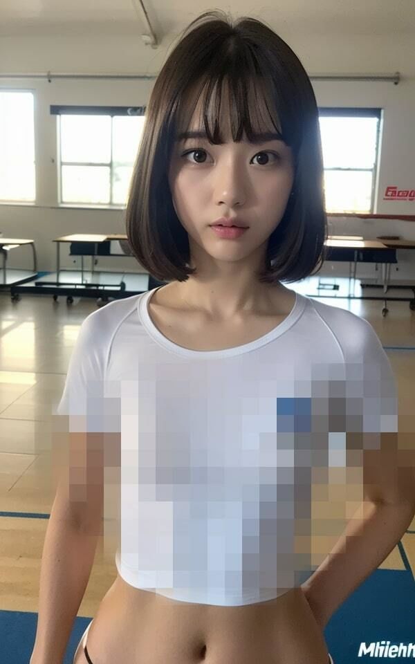 サンプル画像1:【ぺちゃぱい】地味女の体操着(ブロンドジャスティス) [d_320351]