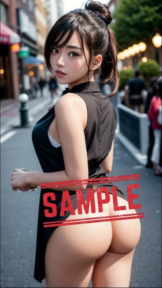 サンプル画像5:お尻LOVERに捧ぐ！『背中からストリートスナップ撮らせてください』(Bluely Eyes Studio) [d_320365]