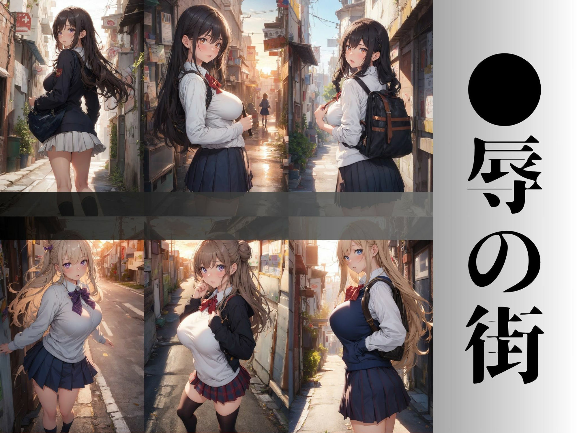 サンプル画像1:〇辱の街〜狙われたjk〜(水無月AI子の部屋) [d_320459]