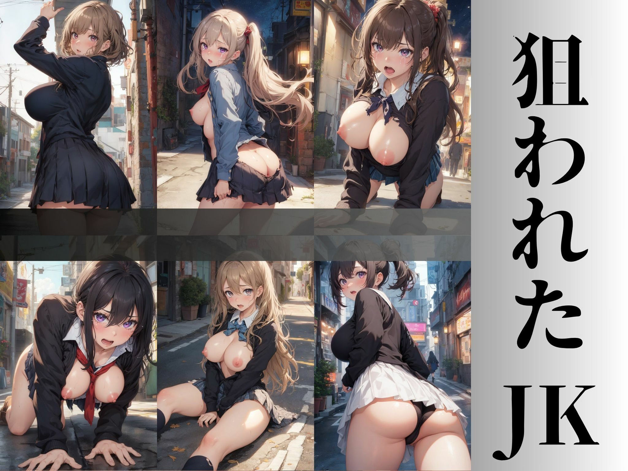 サンプル画像2:〇辱の街〜狙われたjk〜(水無月AI子の部屋) [d_320459]