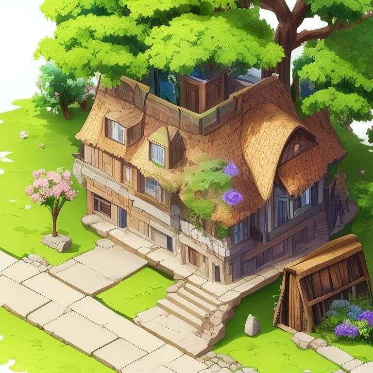 【無料】立方体視点の自然風景素材02 TRPG、ゲーム開発、動画素材などにご利用ください