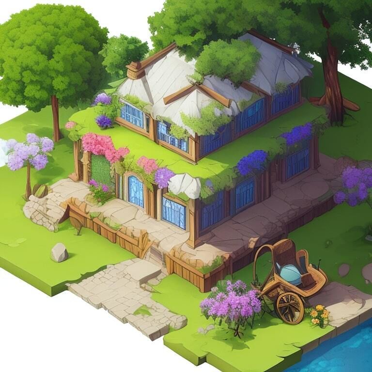 【無料】立方体視点の自然風景素材02 TRPG、ゲーム開発、動画素材などにご利用ください