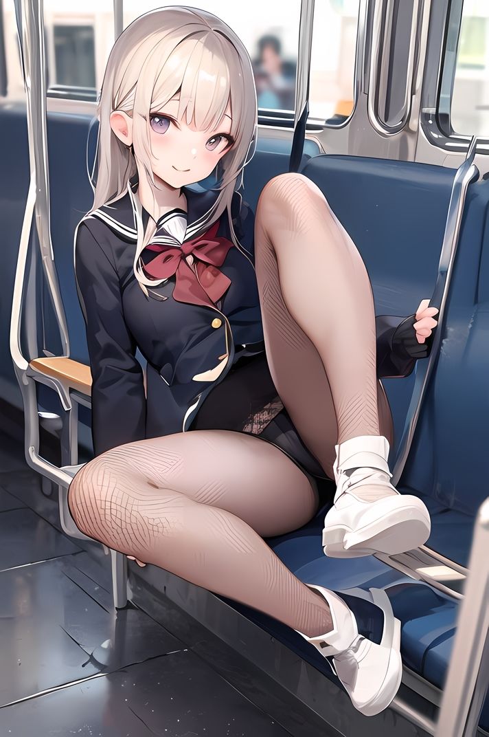 サンプル画像1:VIVID GIRLS 6 電車で会える！やらしい痴女JK（全115P）(Yuri – AI Creator) [d_320684]