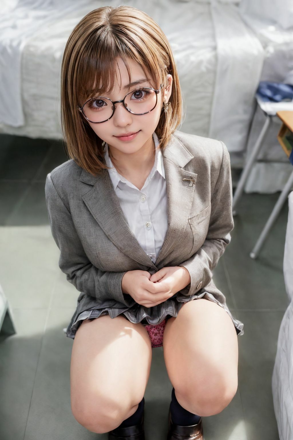 サンプル画像3:リアル少女 女子校生のパンチラ 学校編(少女クラブ) [d_320752]