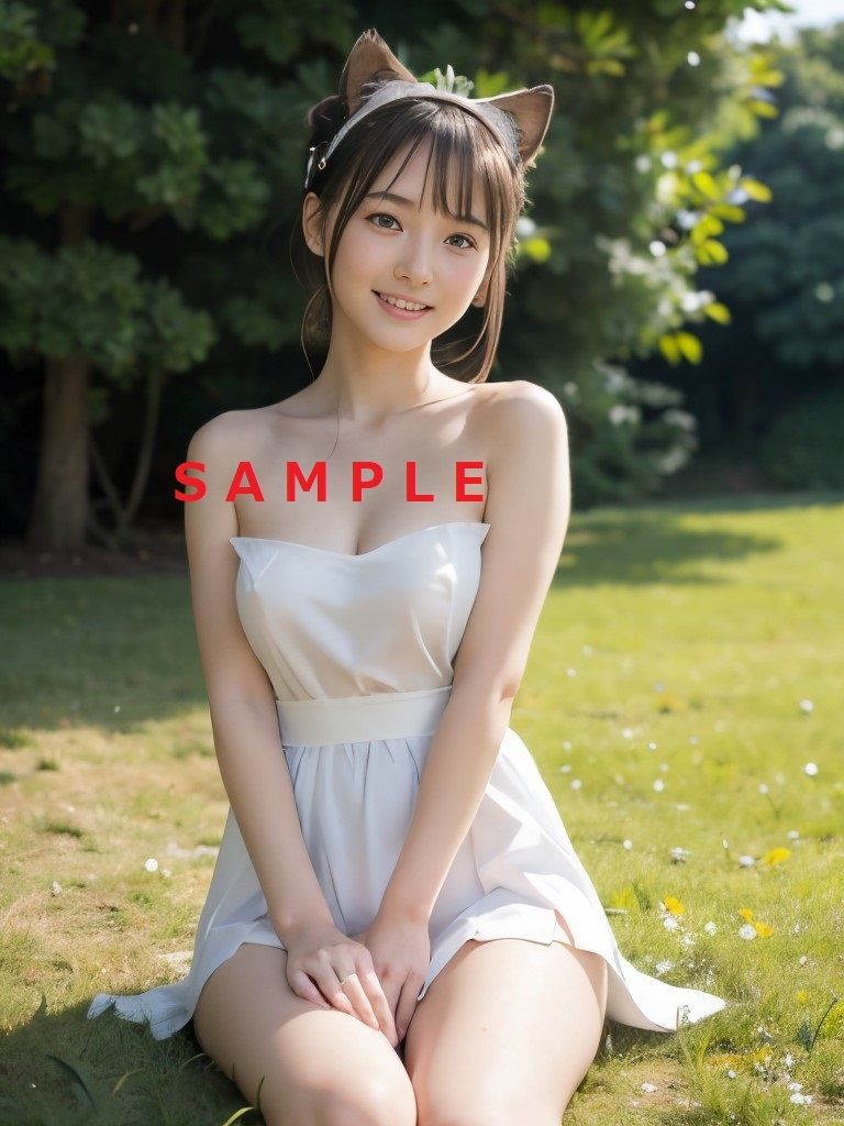 サンプル画像1:ネコ耳ナチュラルAI美少女〜アイドル級の非日常(焼き鳥ネコ AI 落書屋) [d_320797]