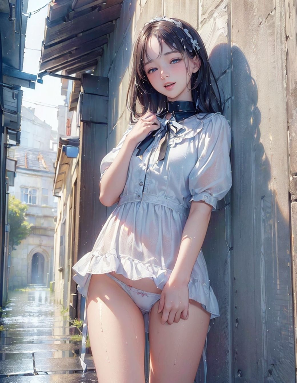 サンプル画像4:200ページ 美少女スカートめくり AIリアルイラスト(え〜あい出版) [d_320811]