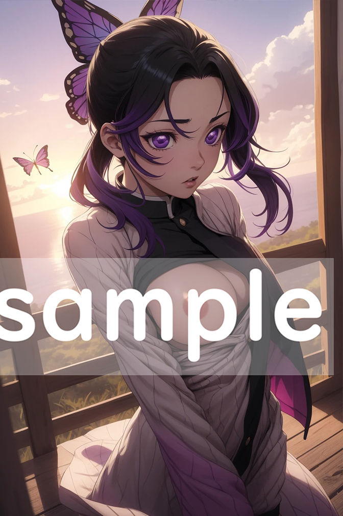 サンプル画像1:【揺れるおっぱい動画付】蝶の舞〜胡蝶し●ぶCG集(せもぽむめ) [d_320876]