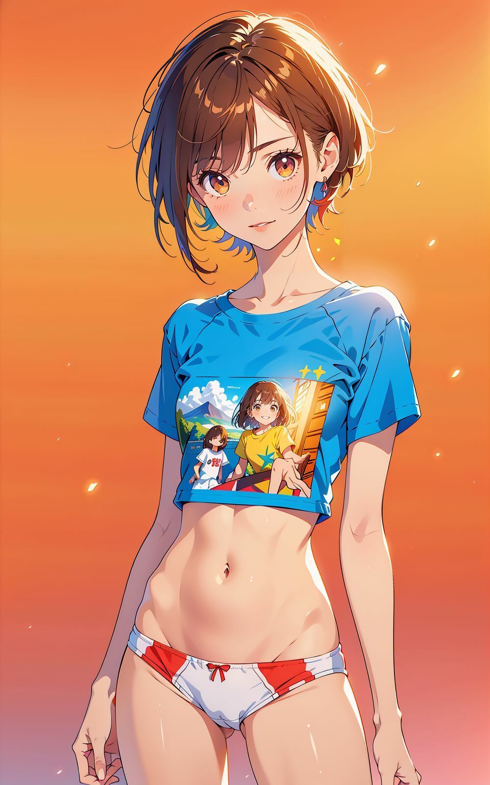 サンプル画像2:New Model シャツとパンツ 1(AI ヤン) [d_320914]