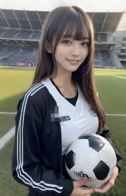 サンプル画像4:冬のサッカー選〇権大会SSS級マネのマル秘活動(AIコスプレ美女) [d_321063]