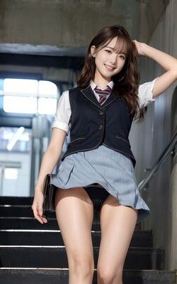 サンプル画像2:OL制服シリーズ 階段で見える風景 vol001(カマキリン) [d_321073]