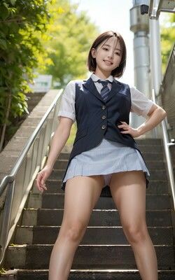 サンプル画像6:OL制服シリーズ 階段で見える風景 vol001(カマキリン) [d_321073]