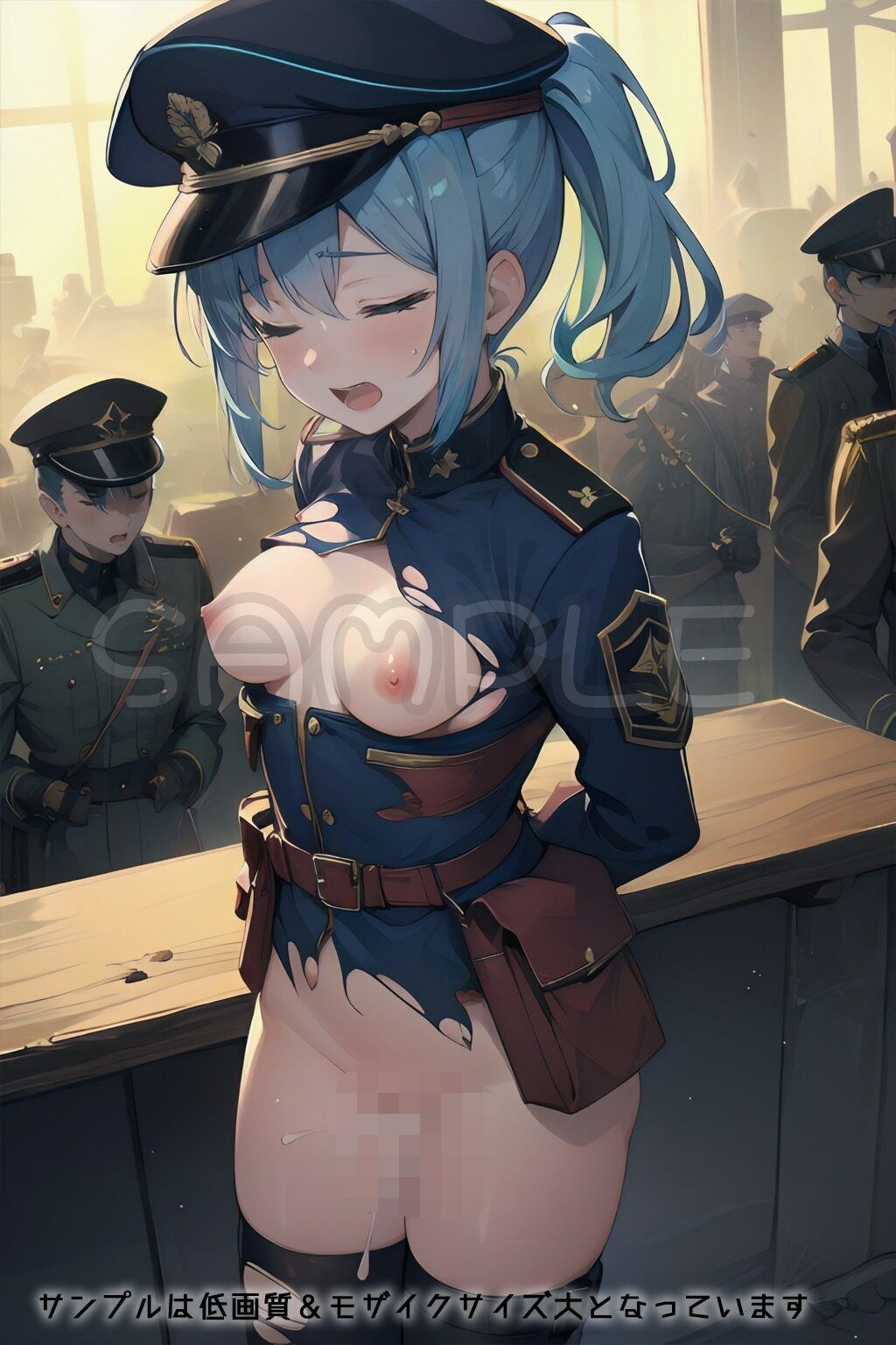 サンプル画像4:半裸繚乱 軍服編(0番のりば) [d_321131]