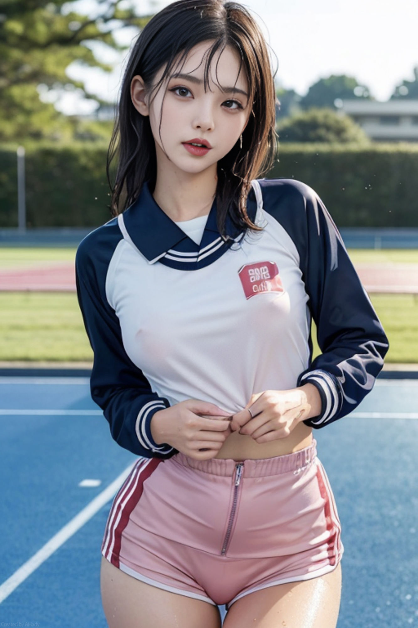 サンプル画像4:AIヌード写真館 029「ブルマ」(AI-lady) [d_321171]