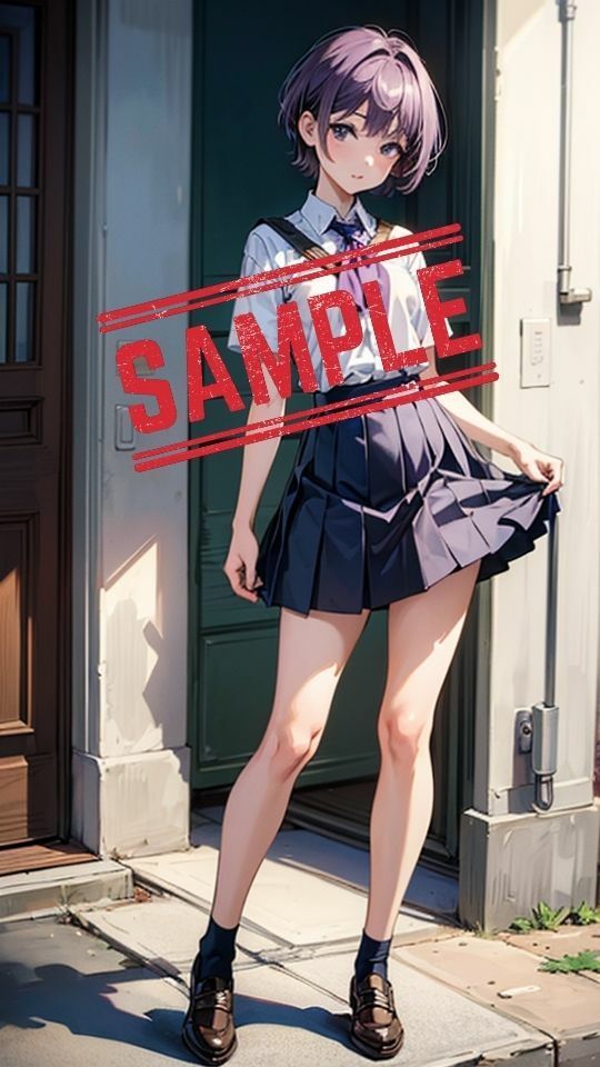 サンプル画像3:『制服女子』スカートの中の小宇宙(Bluely Eyes Studio) [d_321192]