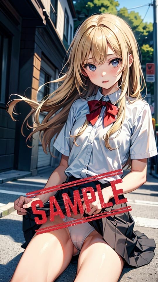 サンプル画像5:『制服女子』スカートの中の小宇宙(Bluely Eyes Studio) [d_321192]