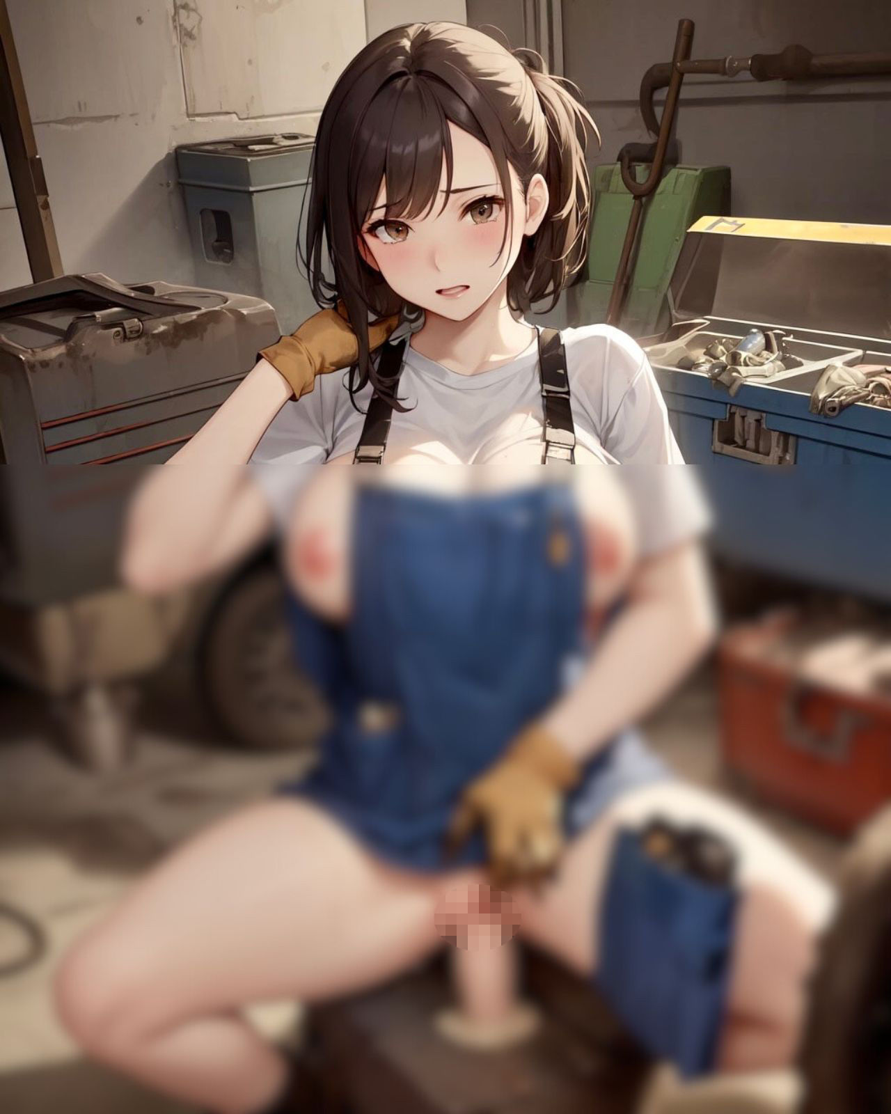 サンプル画像4:女性整備士と職場セックスした件 vol.1(chuneai) [d_321255]