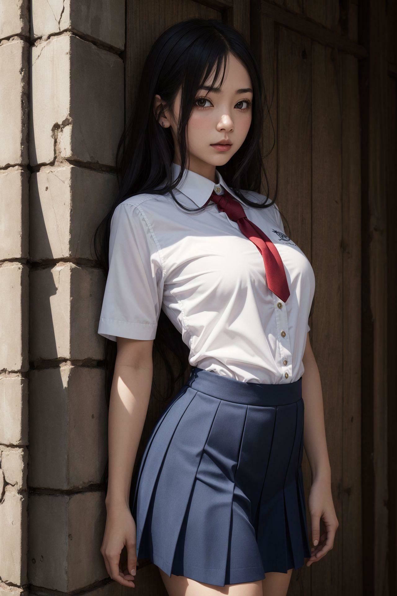 サンプル画像1:制服美少女ハーヴェスティ(深紅の誘惑) [d_321263]