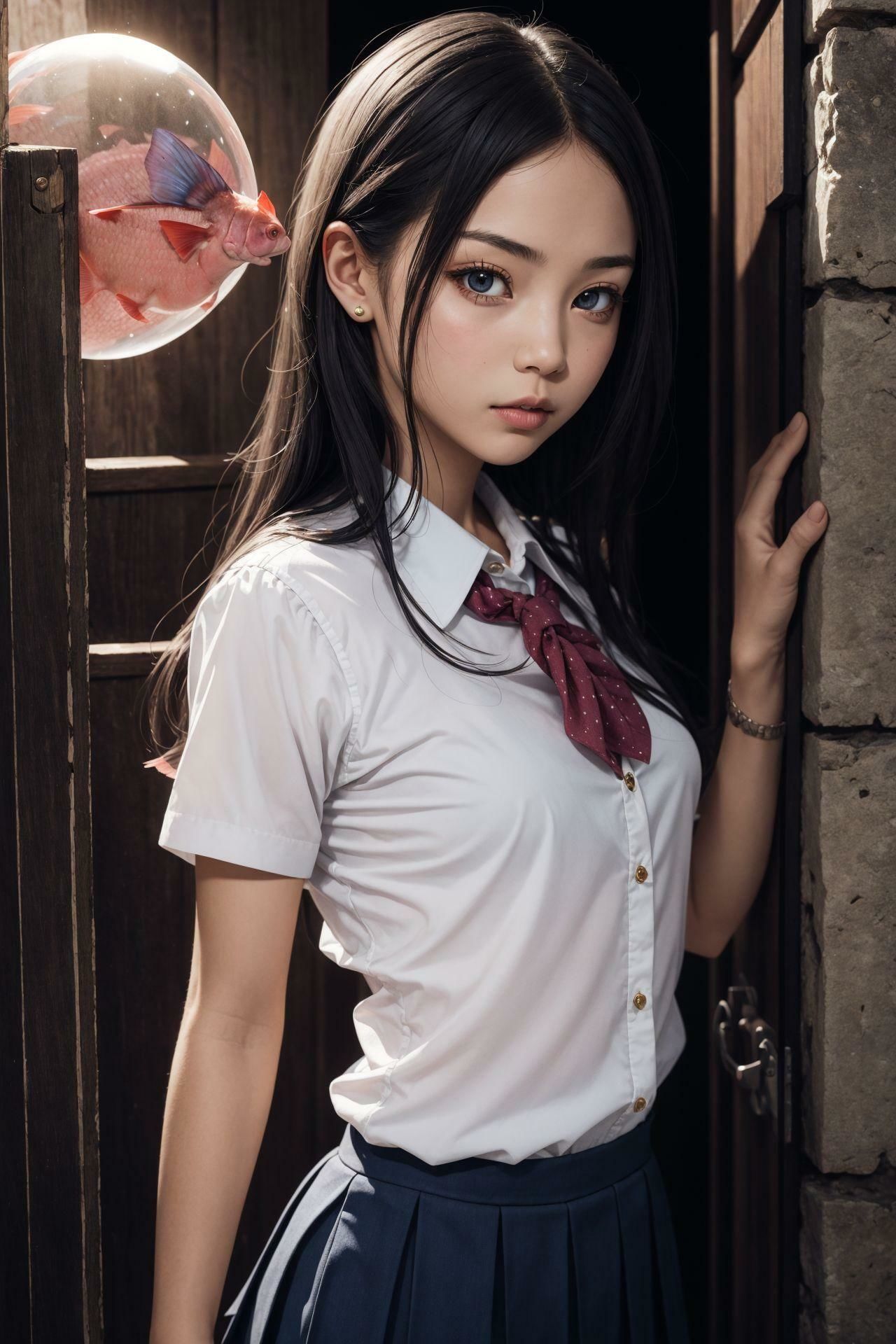 サンプル画像4:制服美少女ハーヴェスティ(深紅の誘惑) [d_321263]