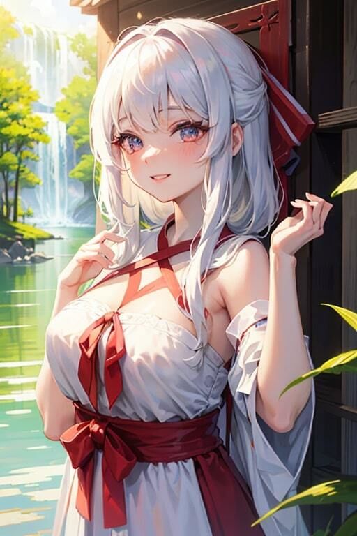 サンプル画像1:AI生成美女写真集 vol13 神社巫女(Ai Girls Collection) [d_321270]