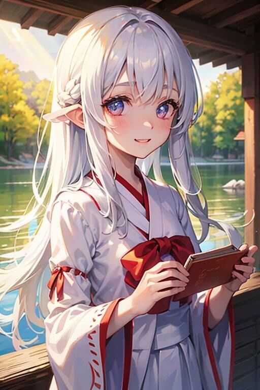 サンプル画像4:AI生成美女写真集 vol13 神社巫女(Ai Girls Collection) [d_321270]