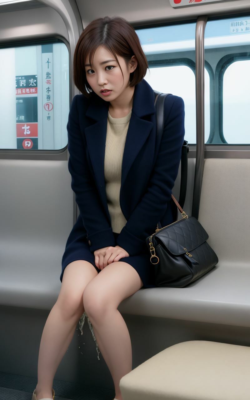 サンプル画像1:電車内おもらし(P-AI planning) [d_321273]