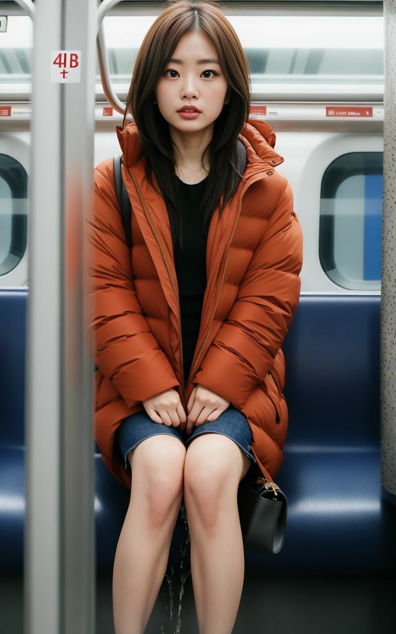 サンプル画像3:電車内おもらし(P-AI planning) [d_321273]