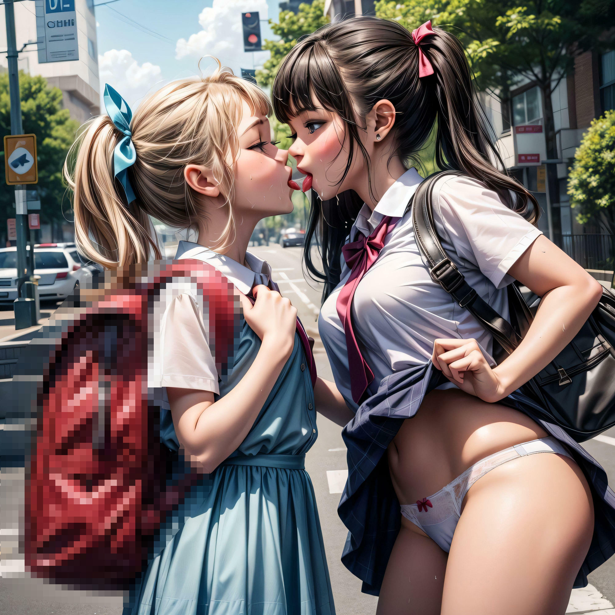 サンプル画像6:百合野外イチャイチャ(禁断エクリプス) [d_321290]