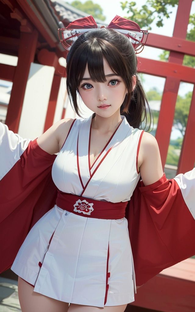 サンプル画像2:グラビア写真集 かわいい巫女さん Vol.1(前田 加奈) [d_321319]